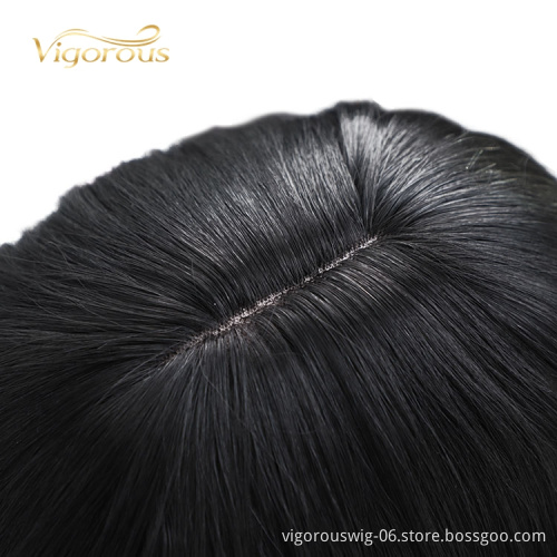Vigorous Good Quality Cheap Heat Resistant Water Wave Black Pre Plucked Manufacturers Wholesale Synthetic Wig